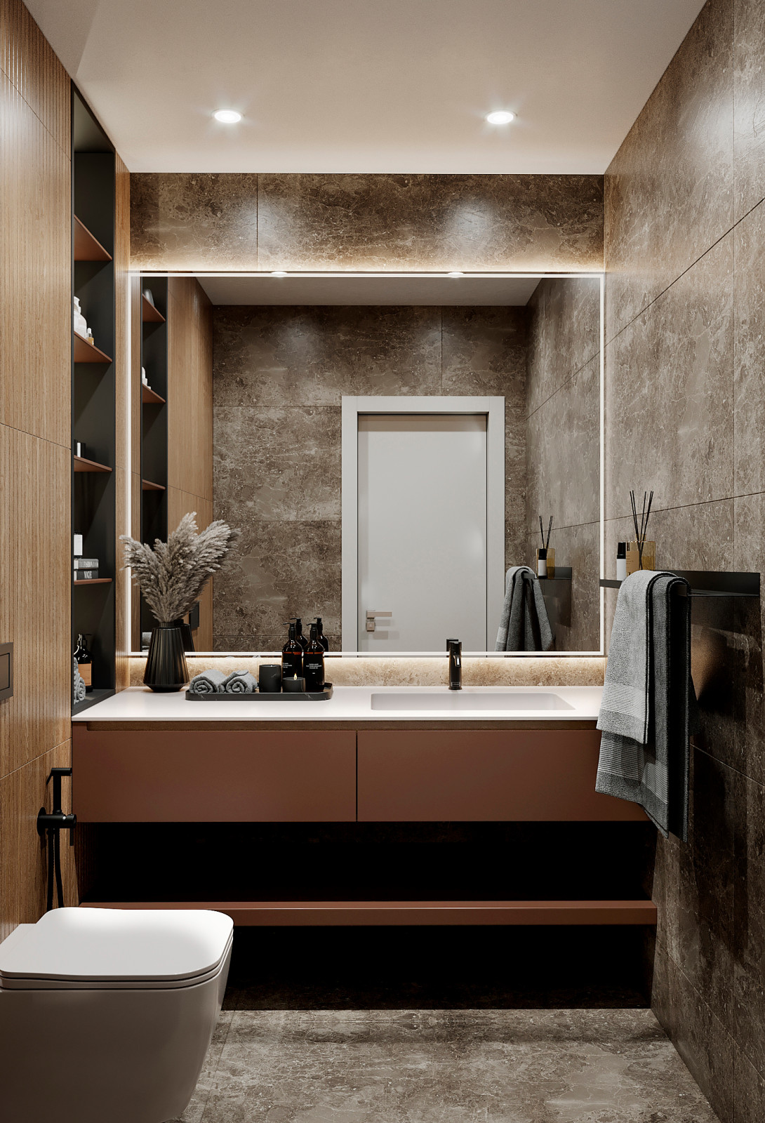 Санузлы в квартире в ЖК "Discovery Residence" Екатеринбург