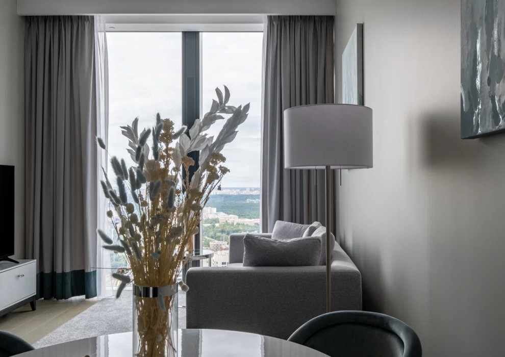 Дизайн интерьера апартаментов в Neva Towers, Москва-Сити (70 м2)