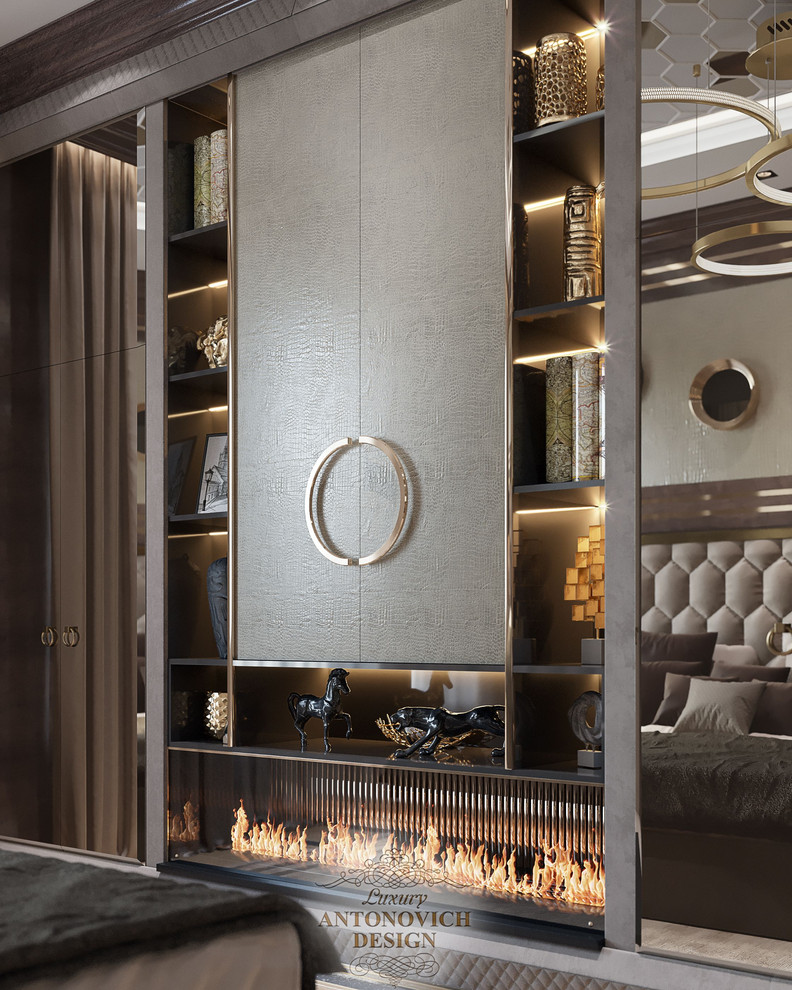 Мужская спальня в стиле арт-деко