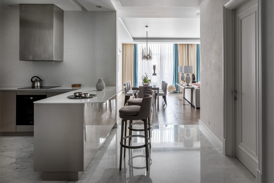 Интерьер квартиры в зефирных тонах