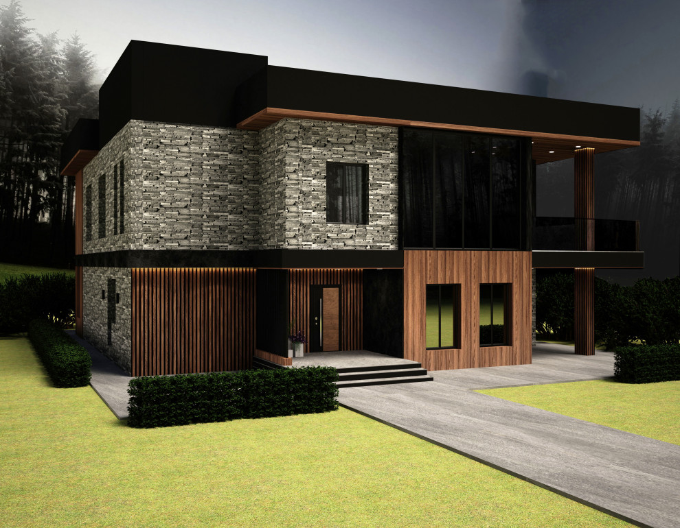 Фасад  частного дома 5 бригада