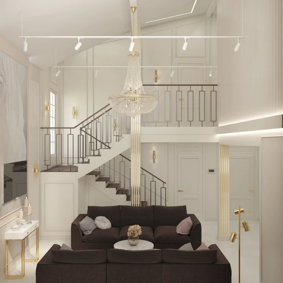 Частный дом, дизайн-проект неоклассика