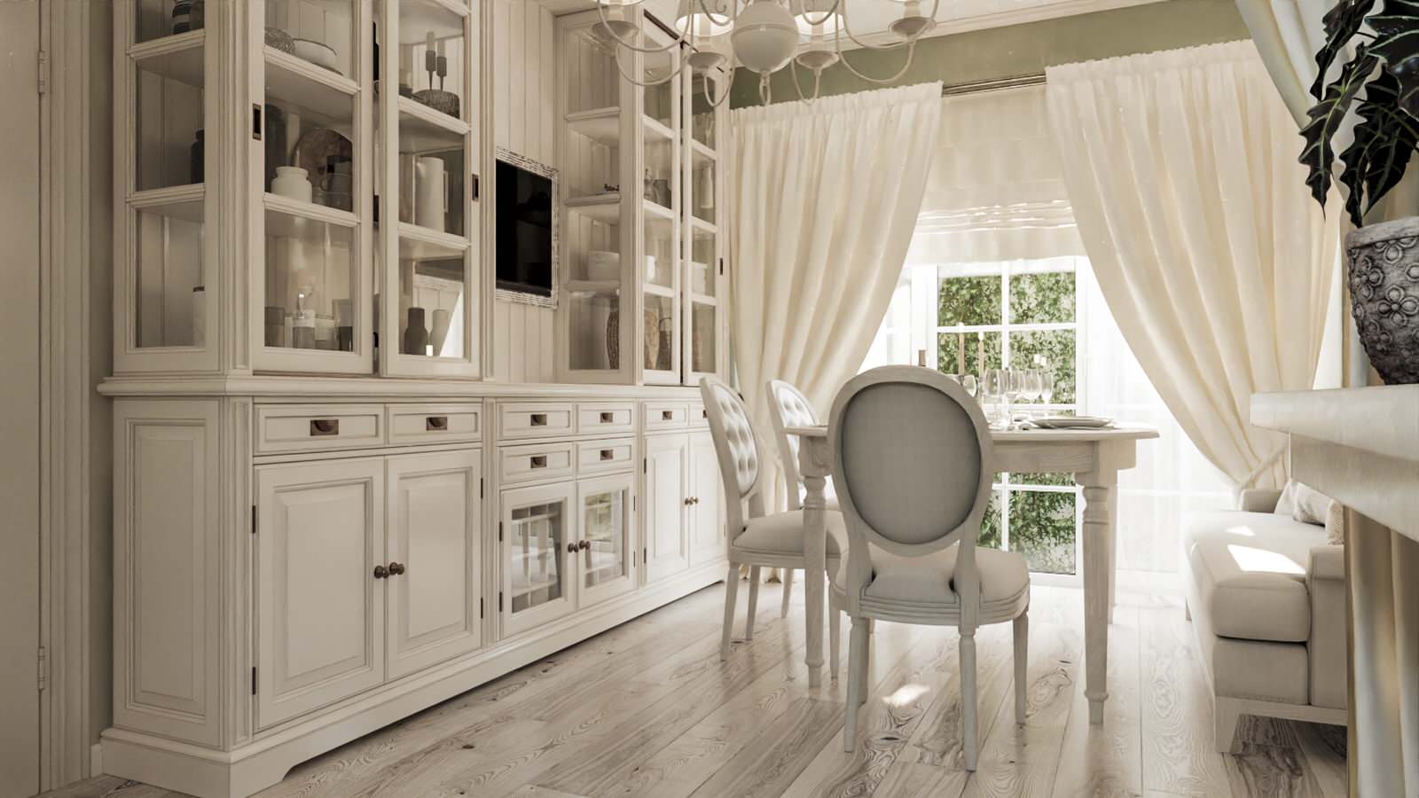 House_007_визуализация интерьера гостиной дома в г. Ростове-на-Дону