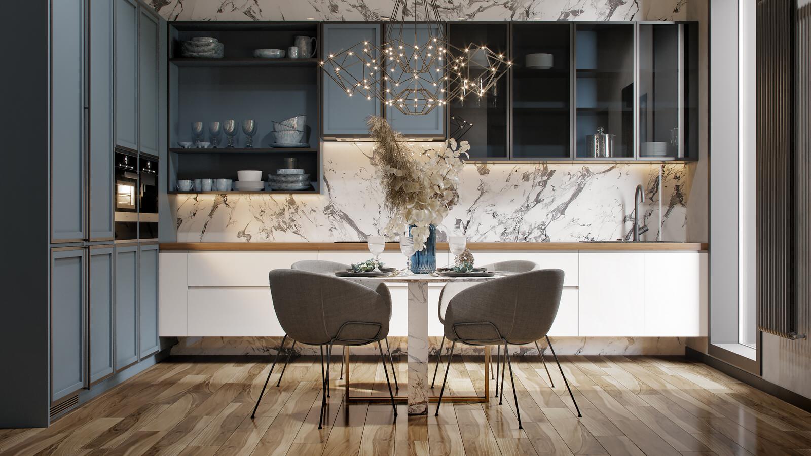 Кухня в загородном доме