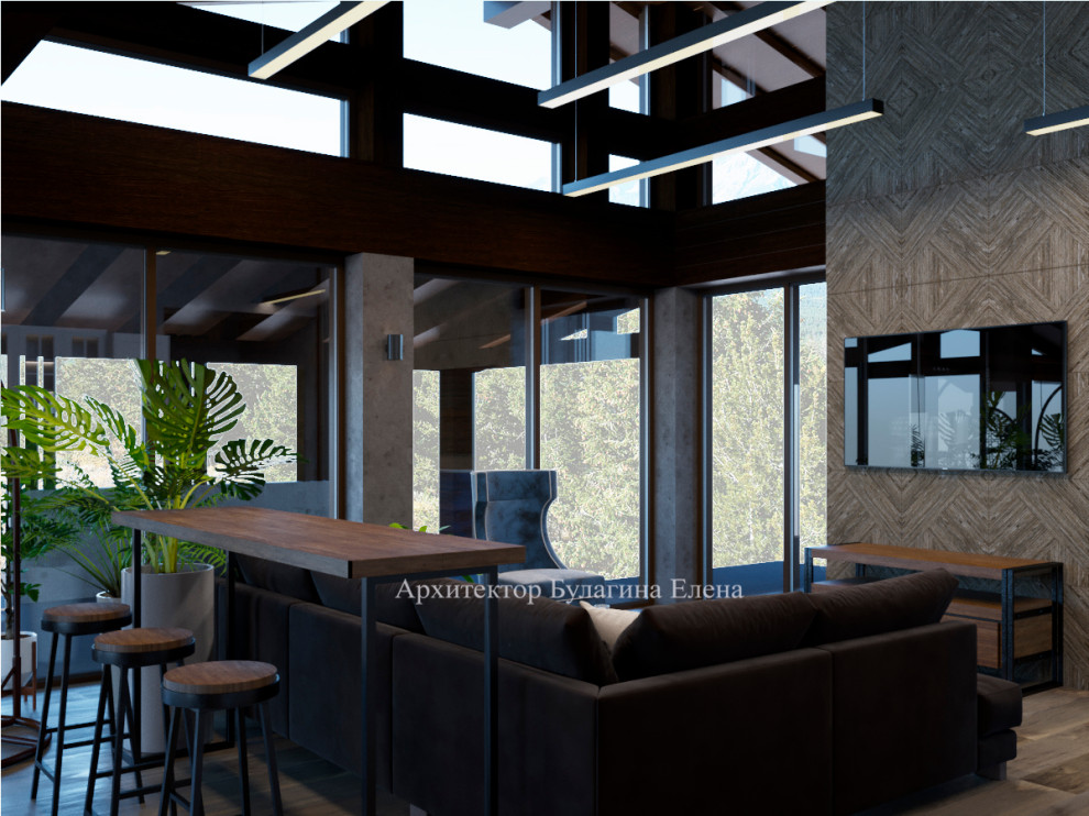 Интерьер загородного дома со спа зоной