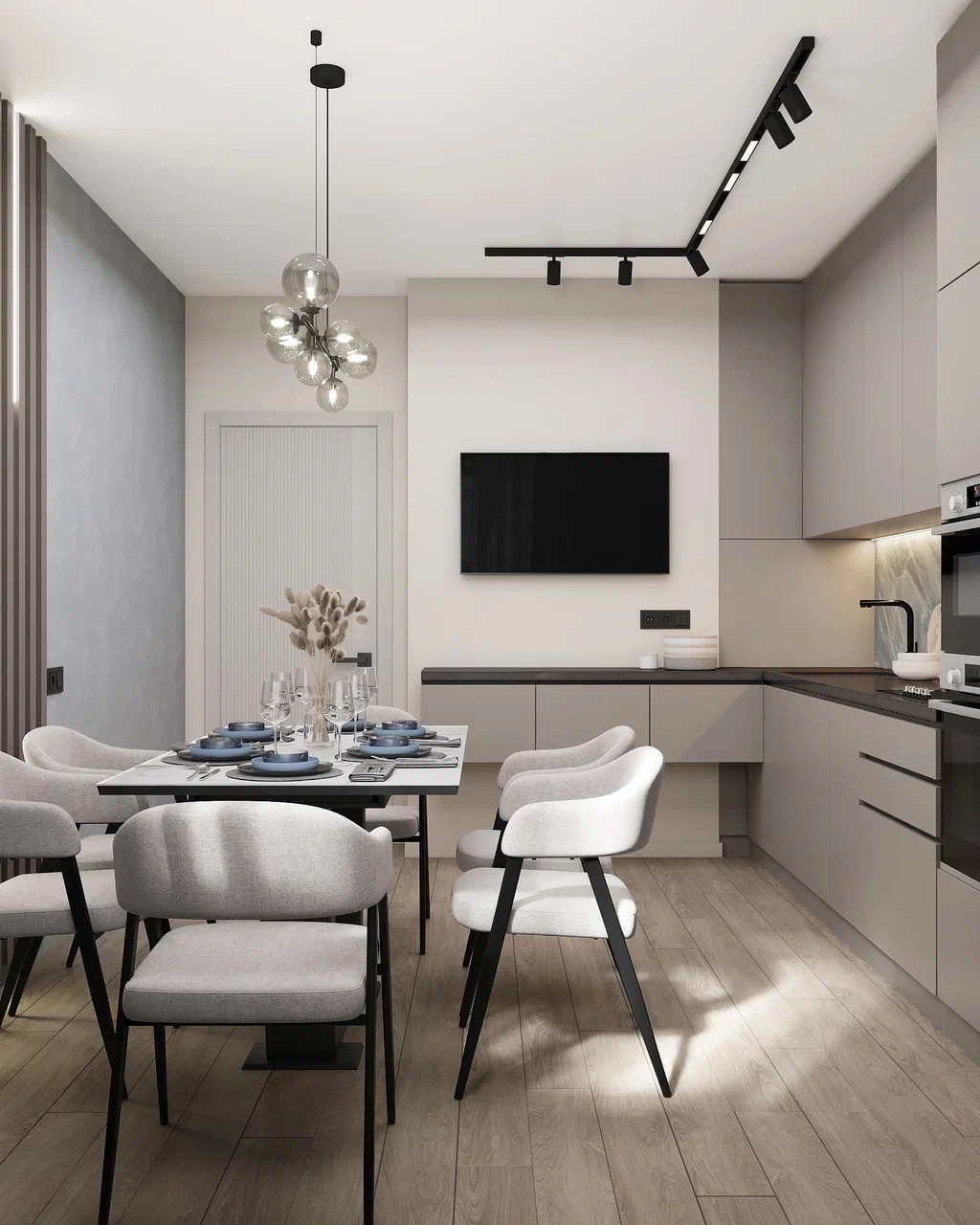 Классический стиль в двухкомнатной квартире