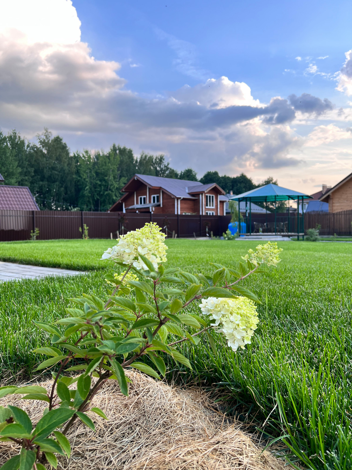 Ландшафтный дизайн территории частного владения в КП "Земляничная поляна"