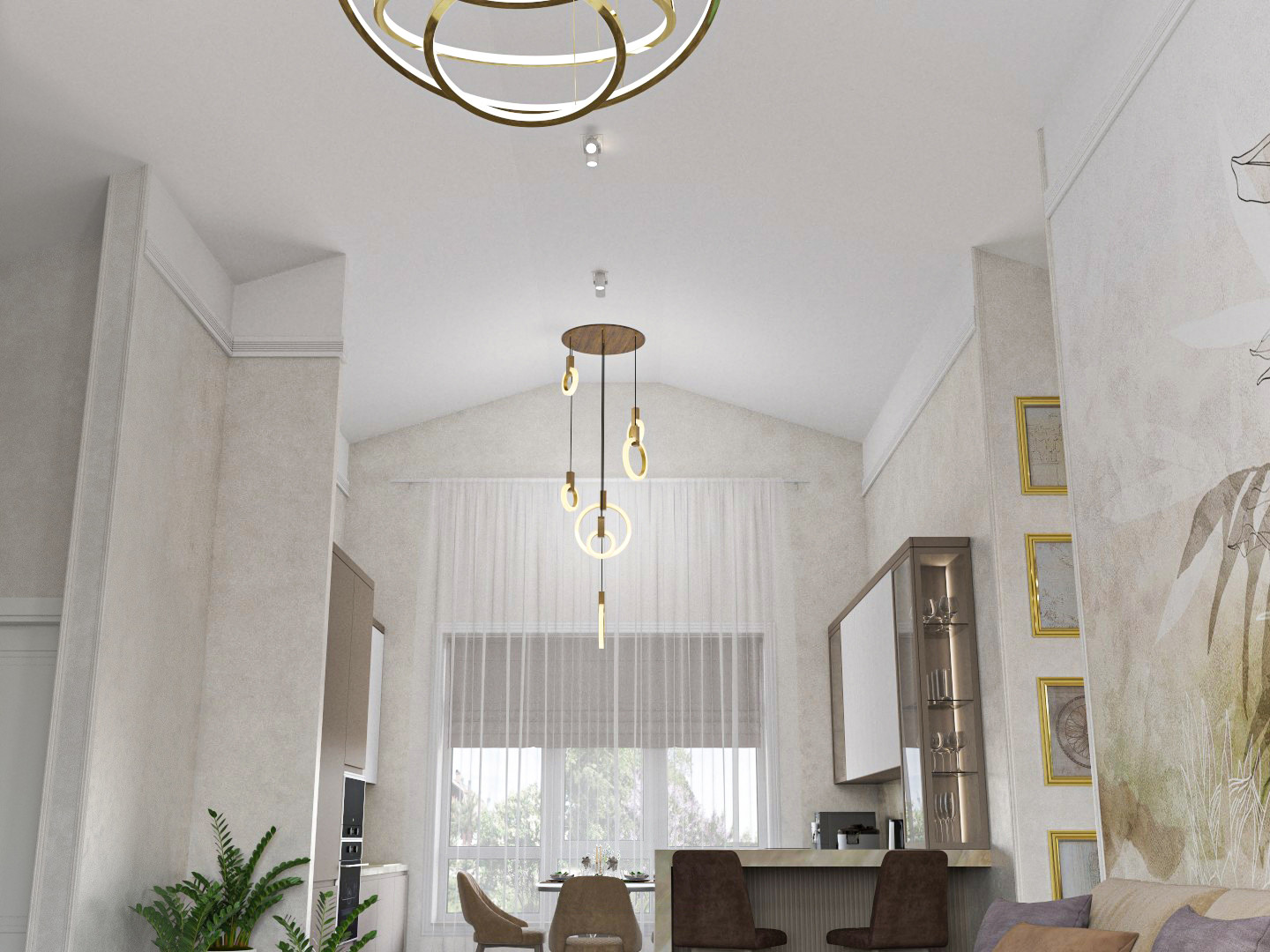 Загородный дом с выходом на террасу