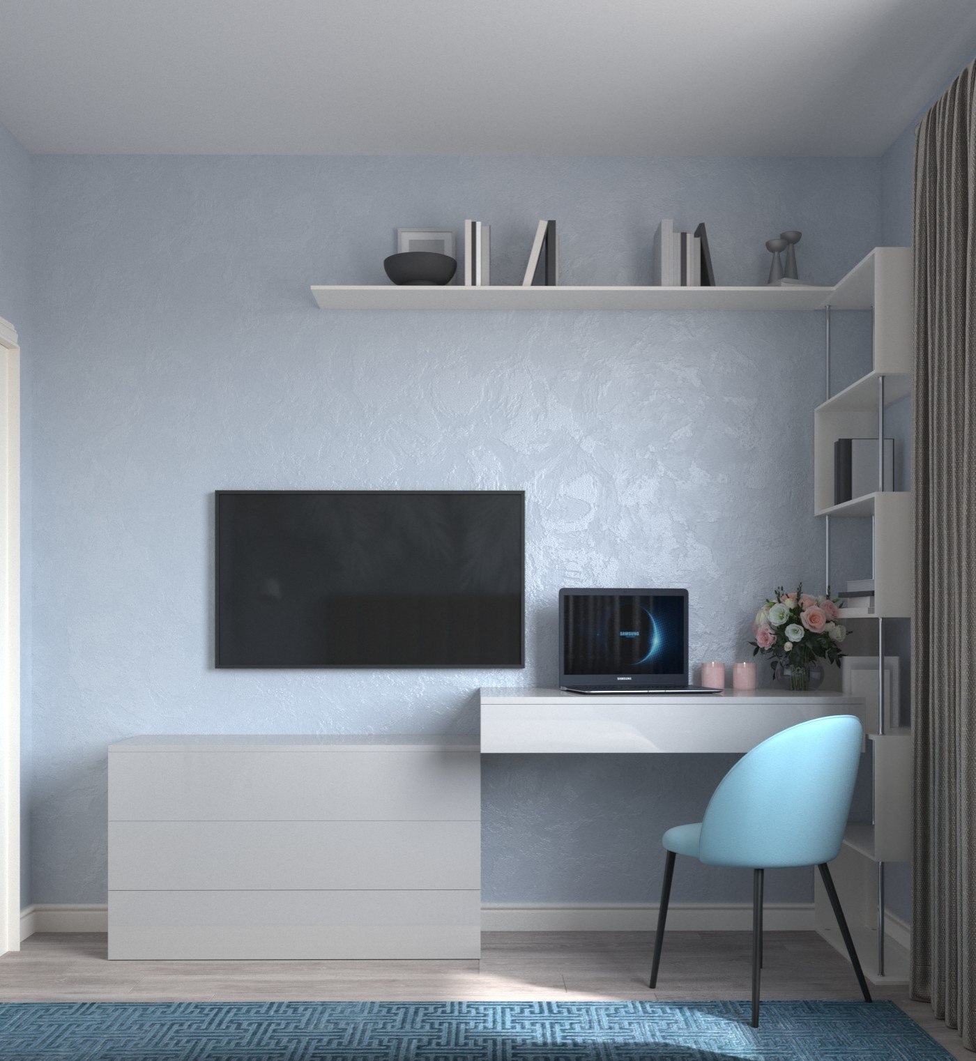 Дизайн квартиры 73м2 Горки-2