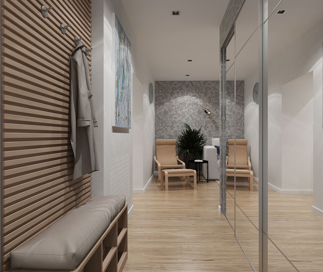 Обложка проекта: Дизайн-проект квартиры в районе Серебрянный берег г.Омск