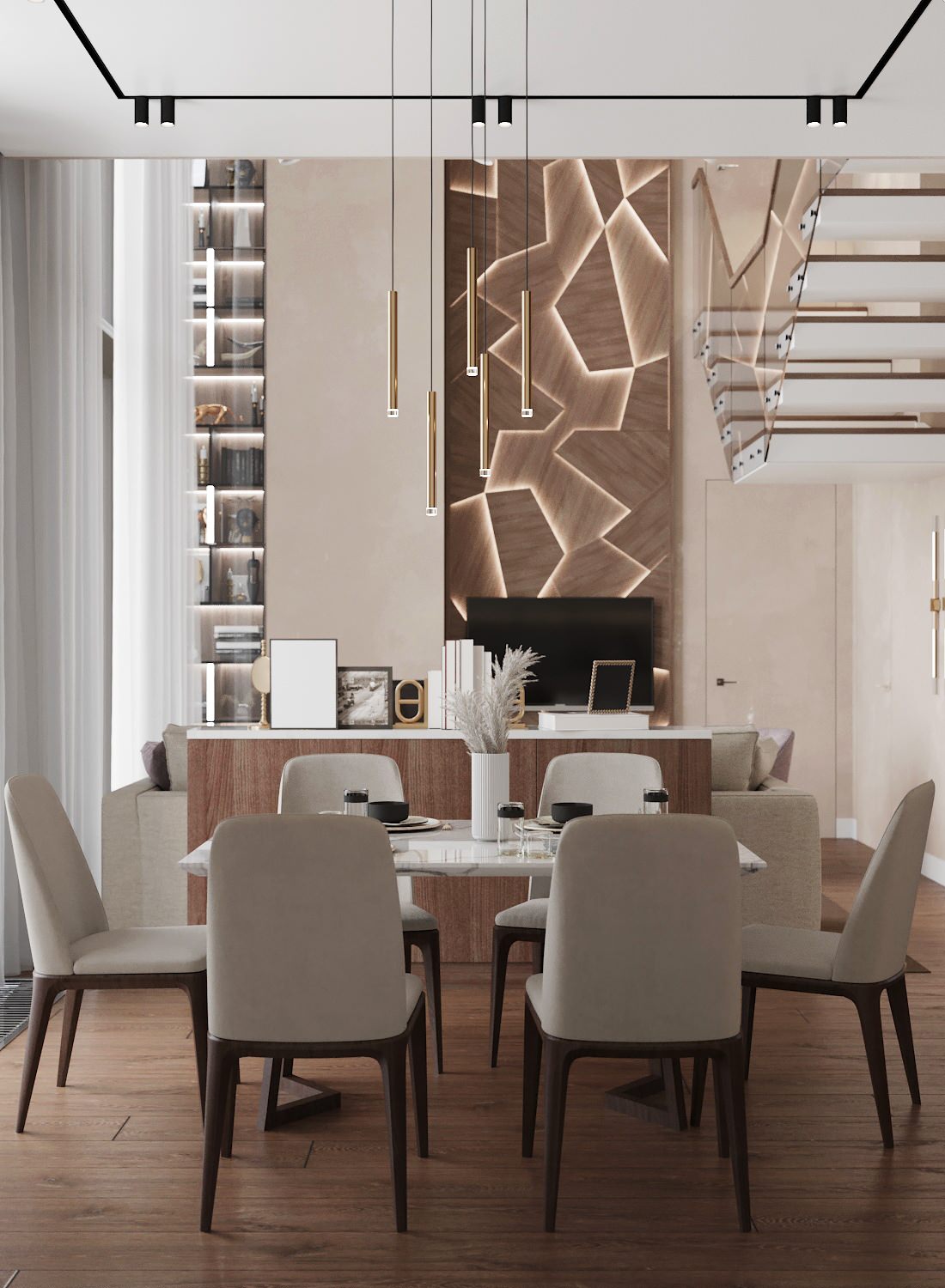 Современная двухуровневая квартира