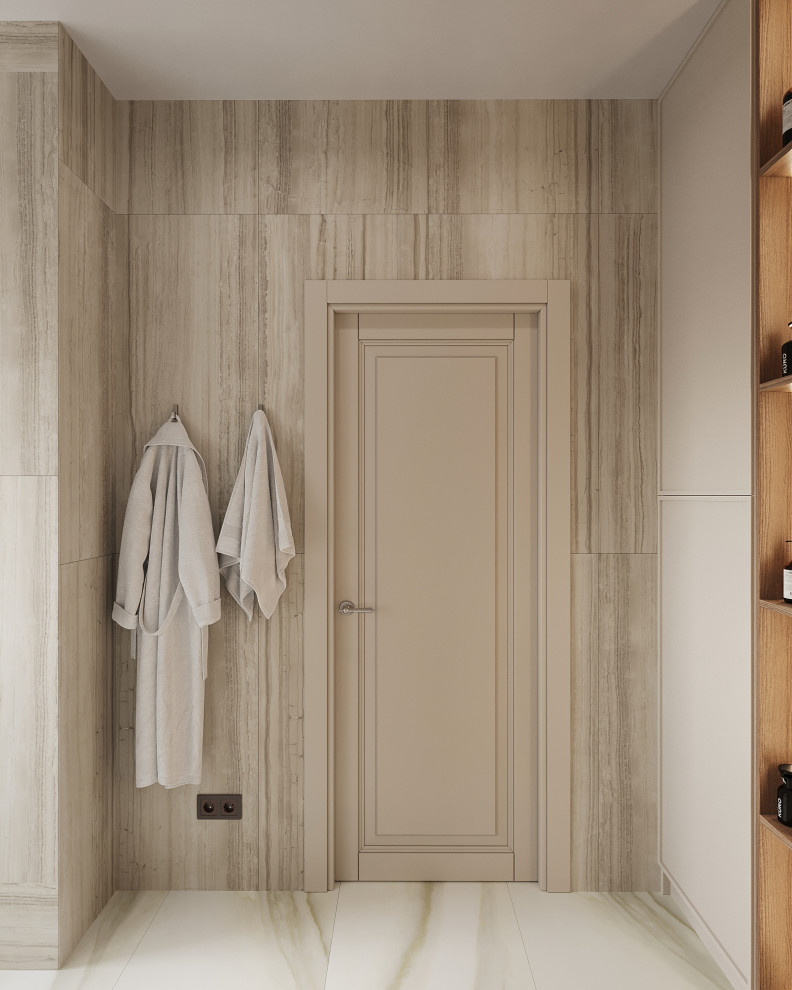 Душевая с окном в частном доме г. Казань