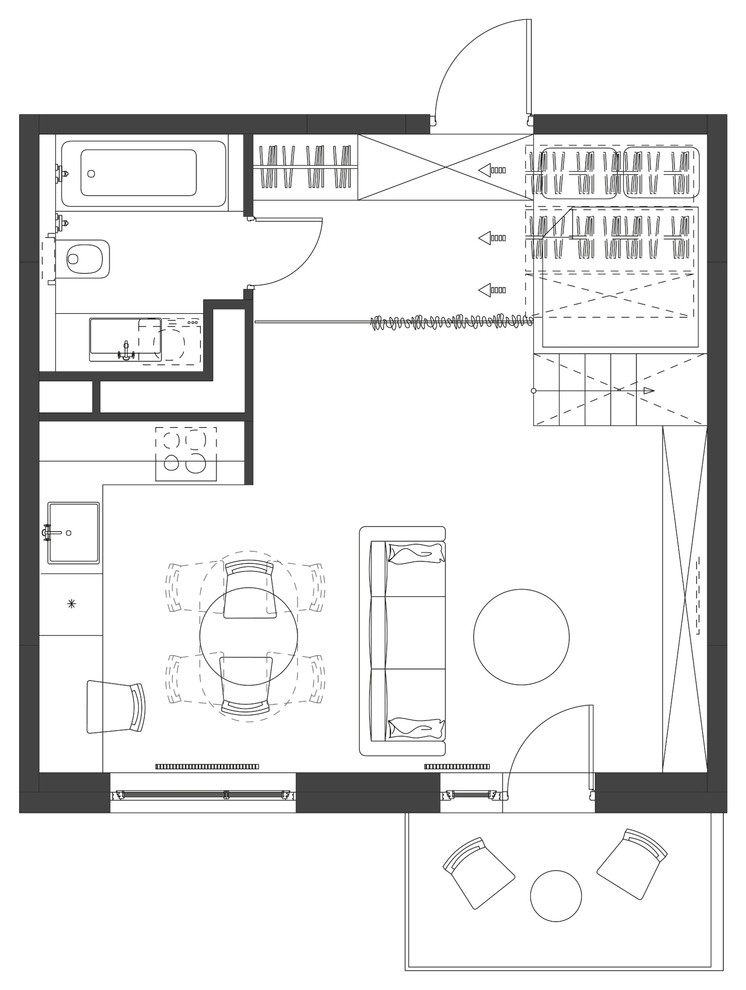 Flat 35 square meter