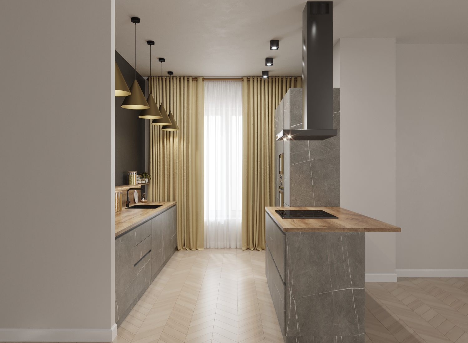 кухня в частном доме