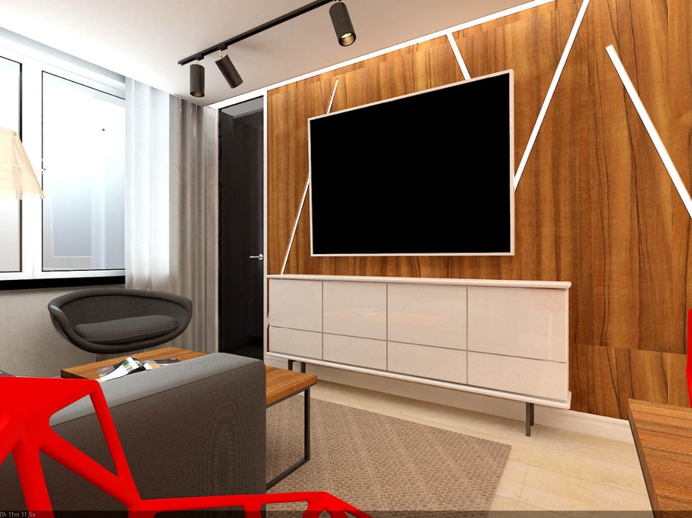 Интерьер Квартиры. Студия двушка. Лофт.