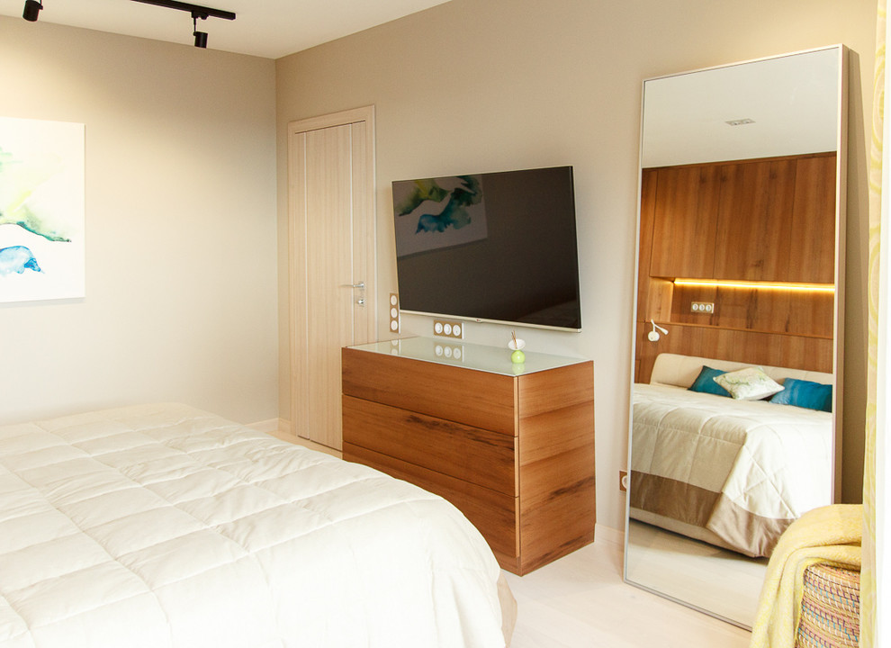 Спальня. Реализация. Квартира для молодых и успешных.