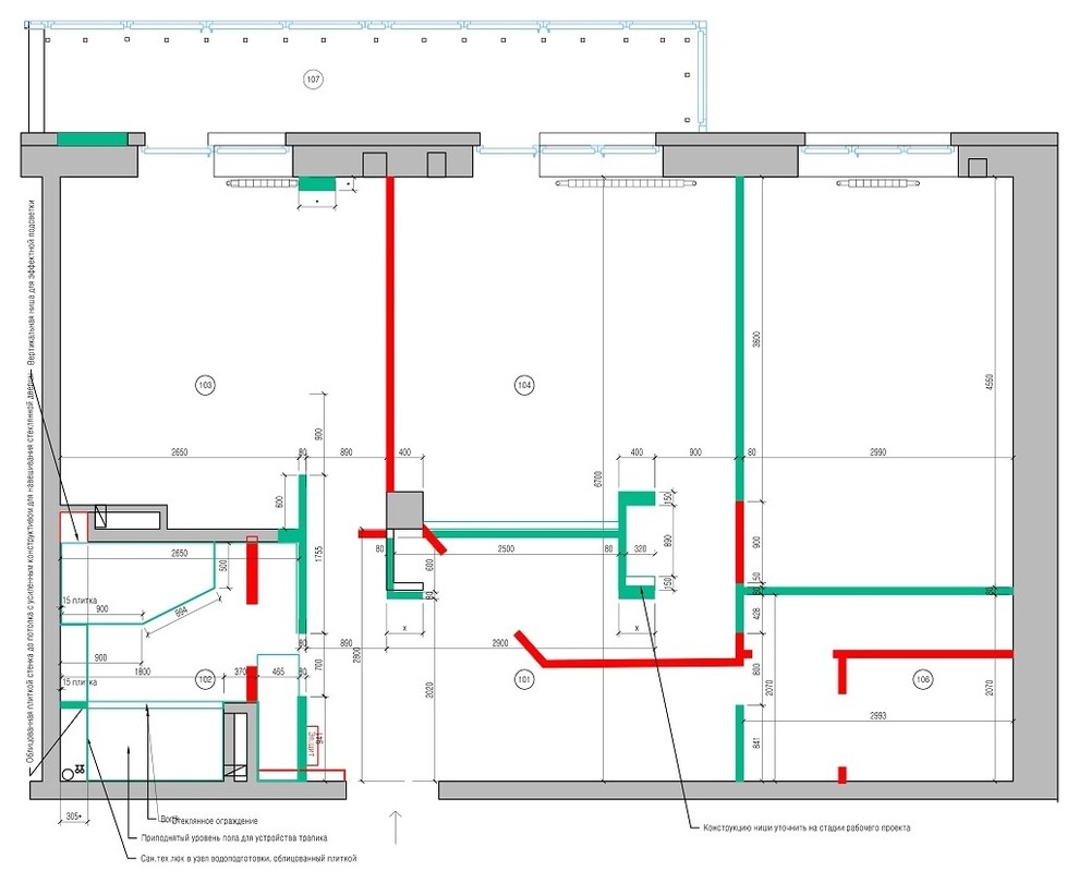 Дизайн интерьера двухкомнатной квартиры в новостройке по ул. Калинина