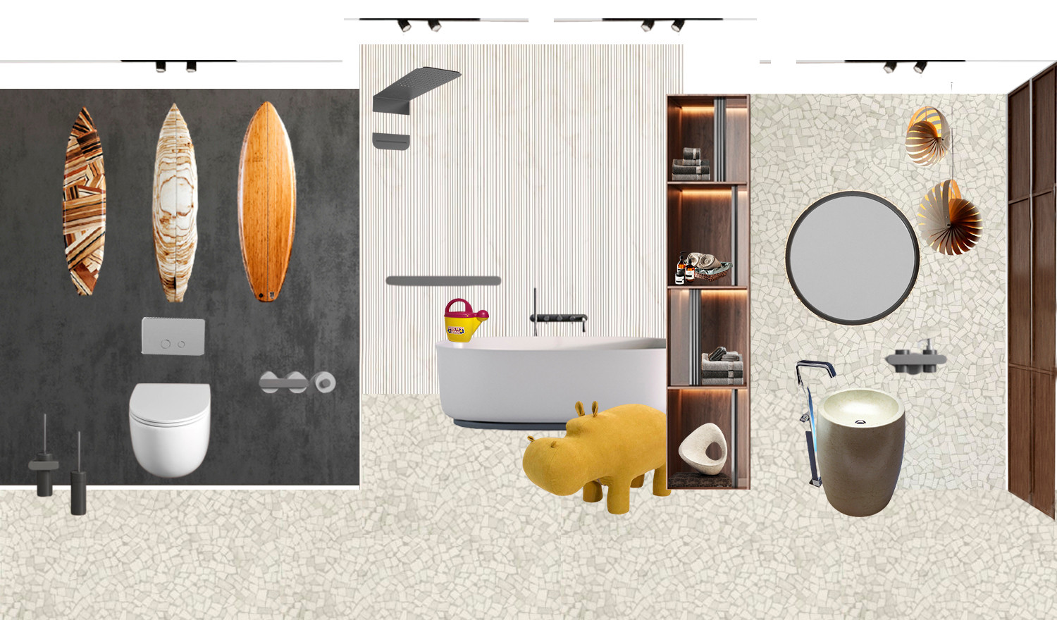 Коллаж детского санузла