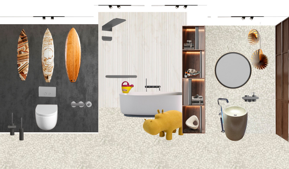 Коллаж детского санузла