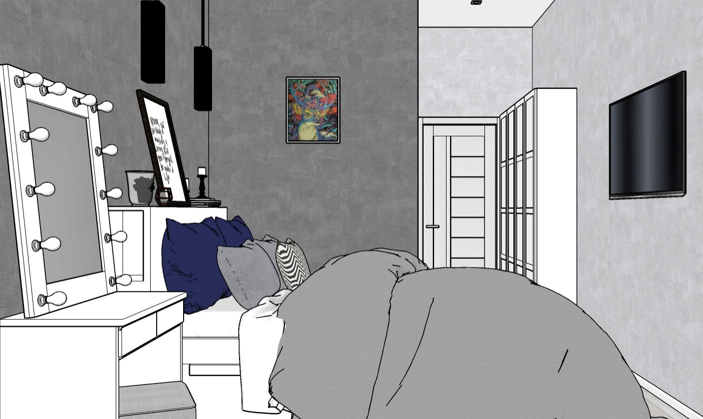 Спальня вид Б