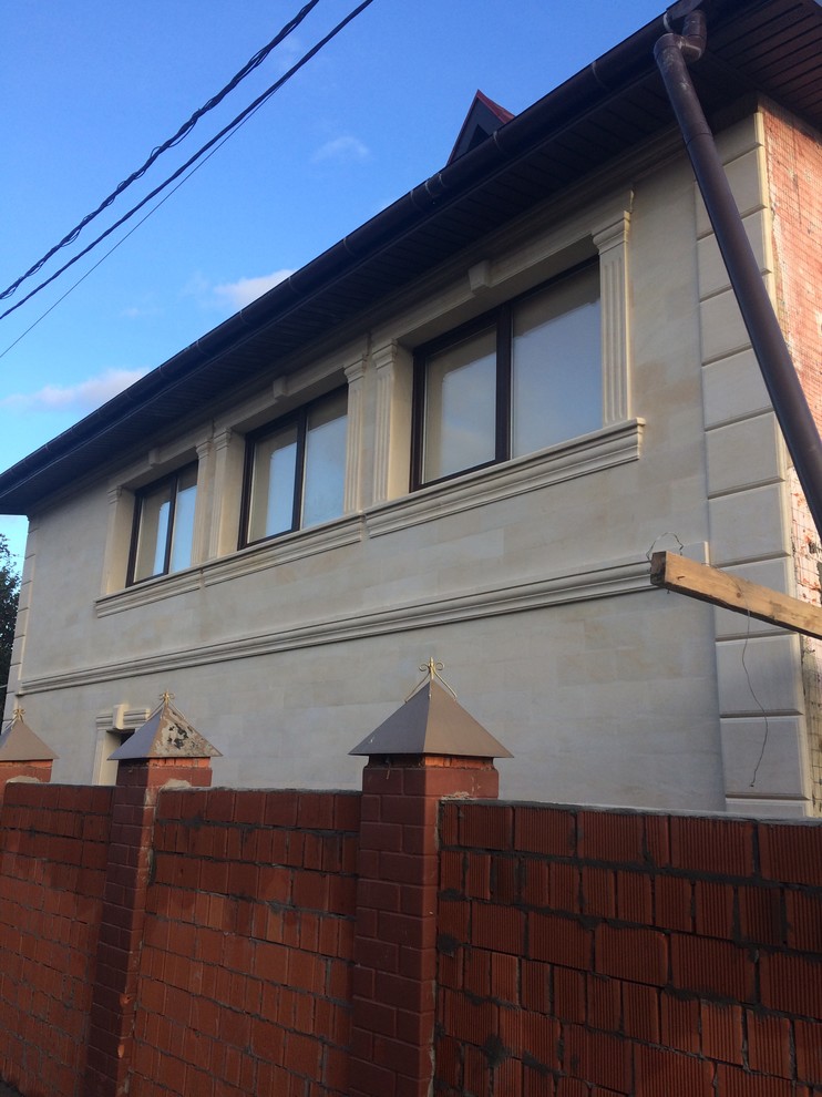 Обложка проекта: облицовка камнем дома, забора, барбекю