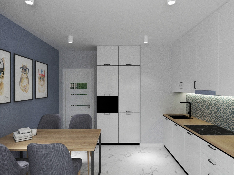 Дизайн-проект однокомнатной квартиры в современном стиле