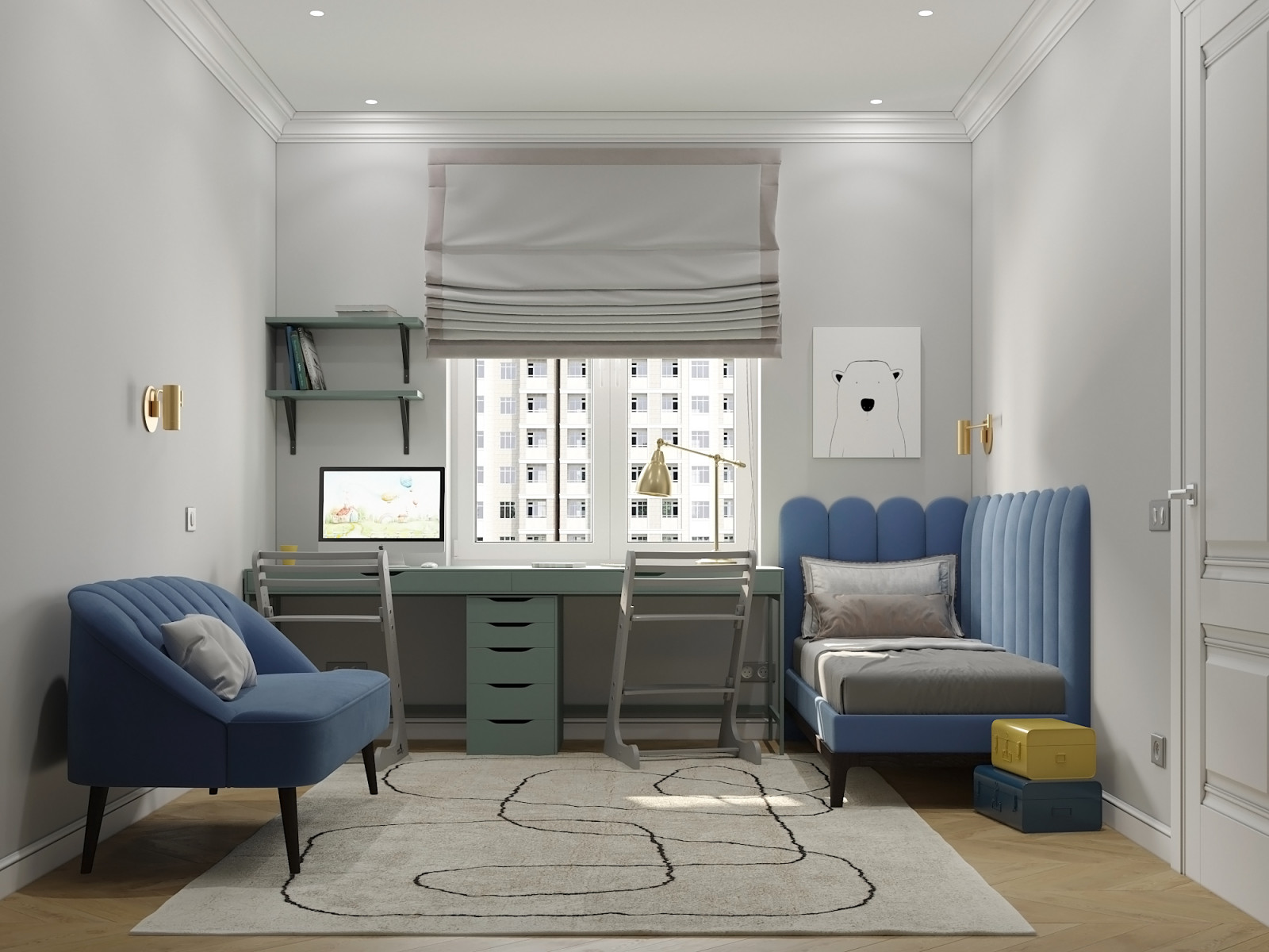 квартира для семьи 68 кв.м. с иделальной планировкой