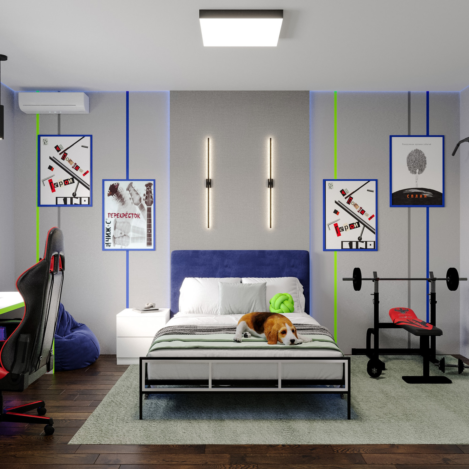 Обложка проекта: спальня подростка