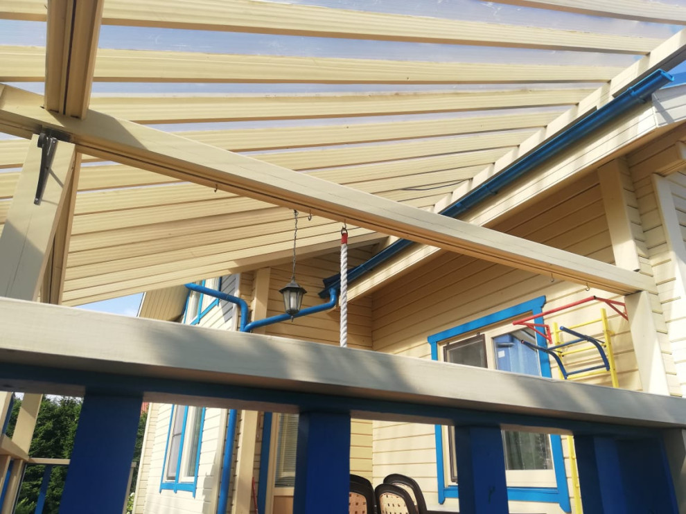 Покраска дома в п.Репино