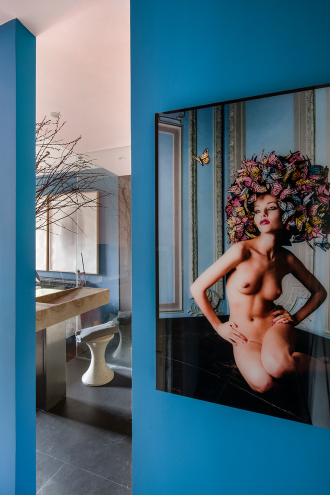 Houzz Франция: Парижская квартира, полная артистичных эффектов