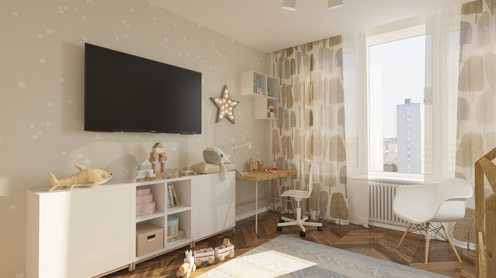 Скандинавский интерьер 130 м.кв ЖК Наследие