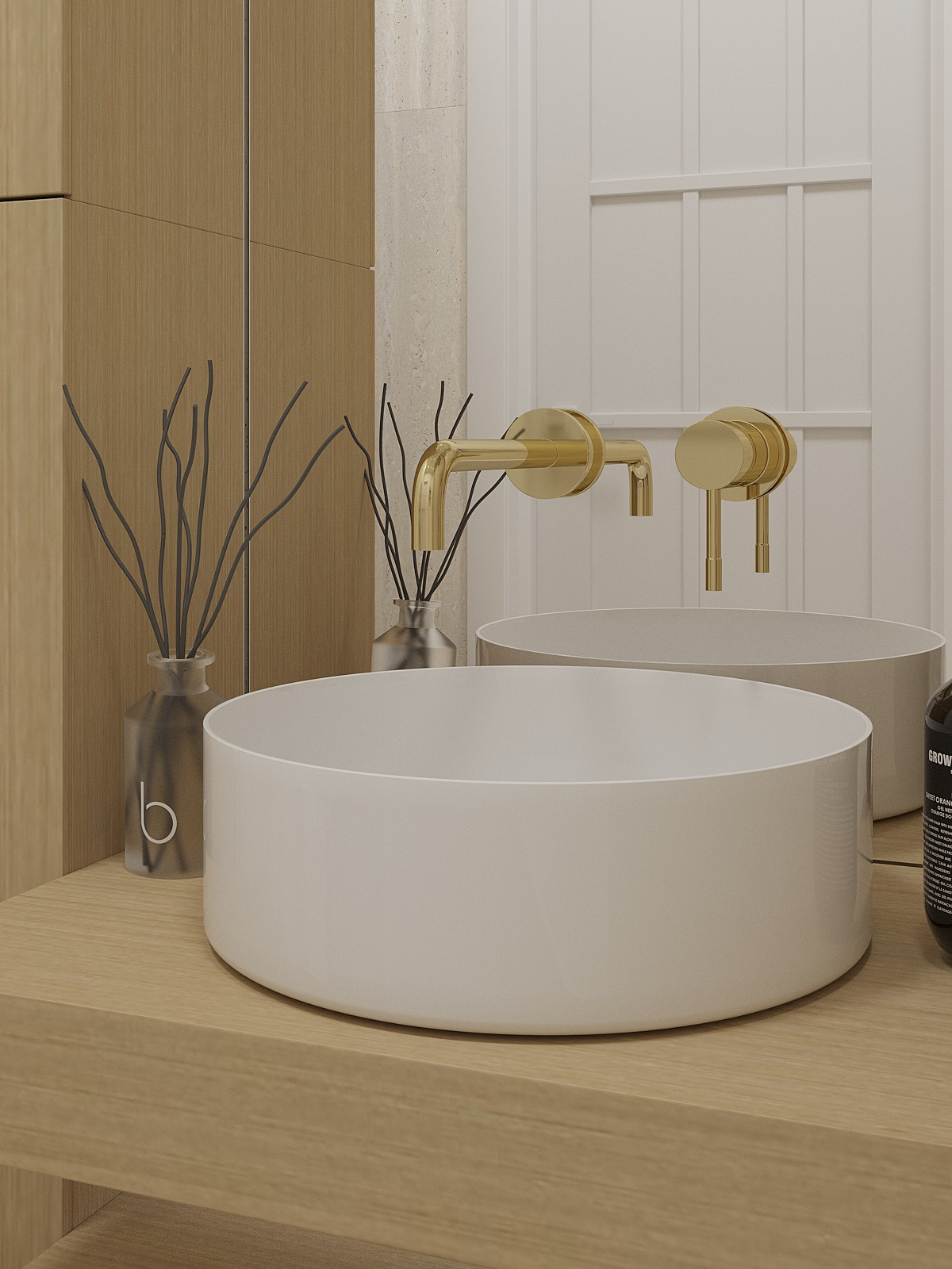 Санузлы и постирочная.