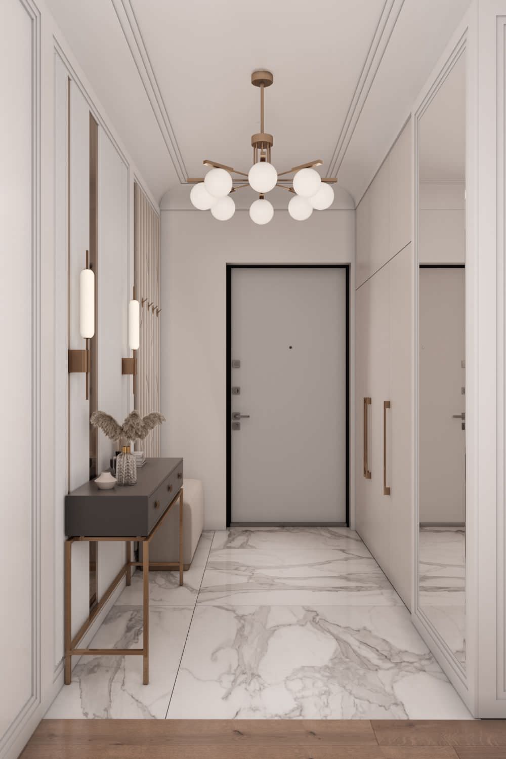 Обложка проекта: Проект трёхкомнатной квартиры с высокими потолками