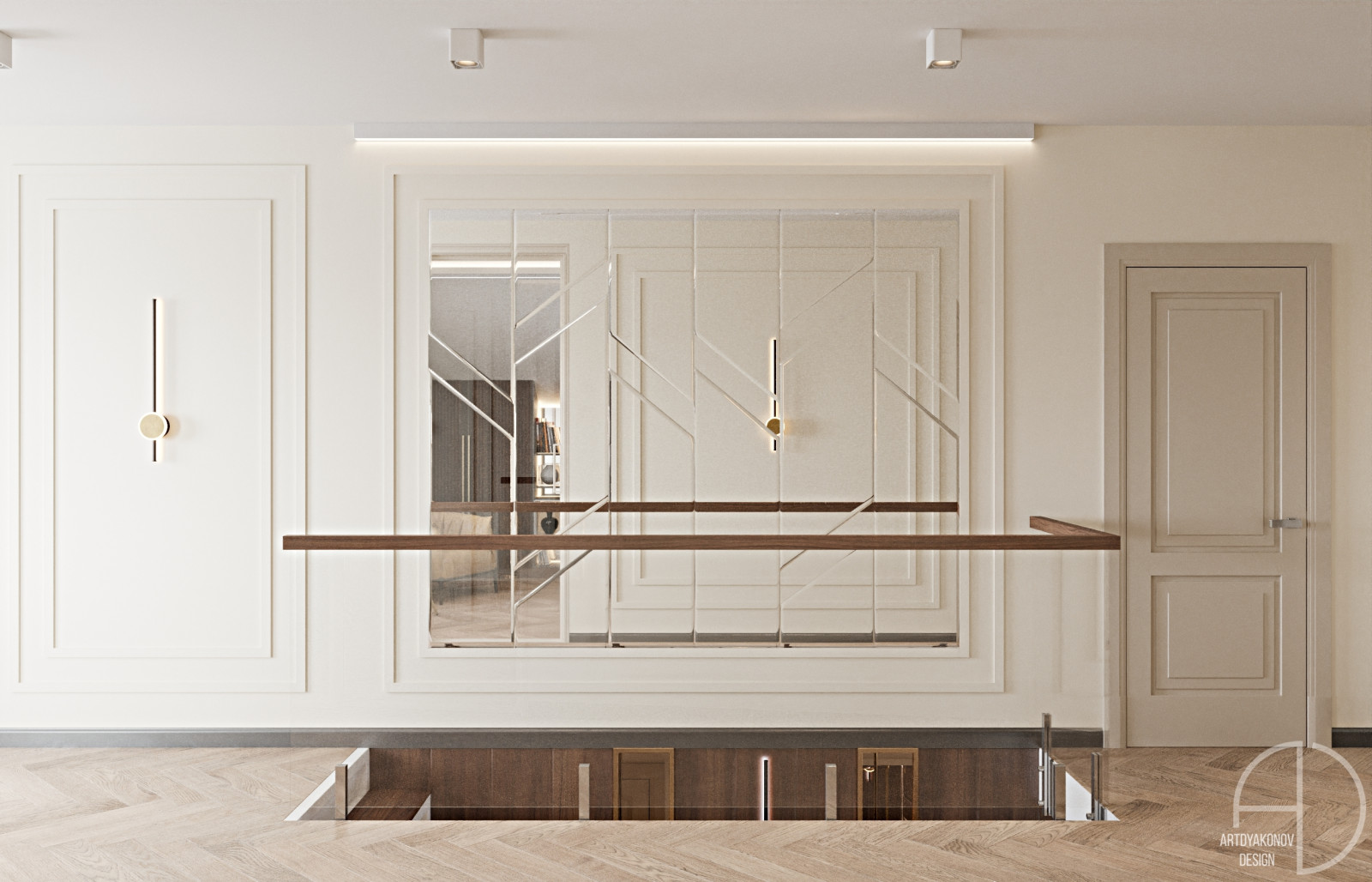 Дизайн интерьера загородного дома. Поселок Зеркальный 250 м2