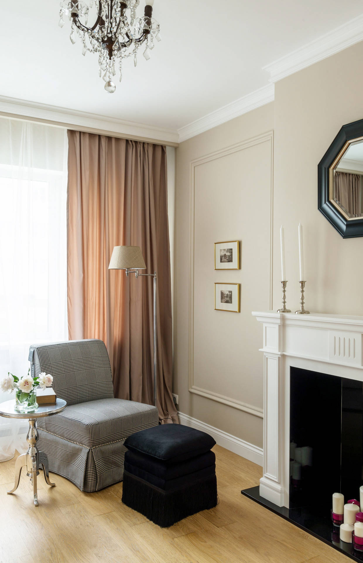 Houzz тур: Небольшая квартира в оттенках бежевого и кофейного