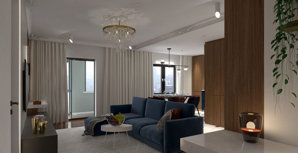 Дизайн интерьера в трехкомнатной квартире в Красногорске для семьи с двумя детьм