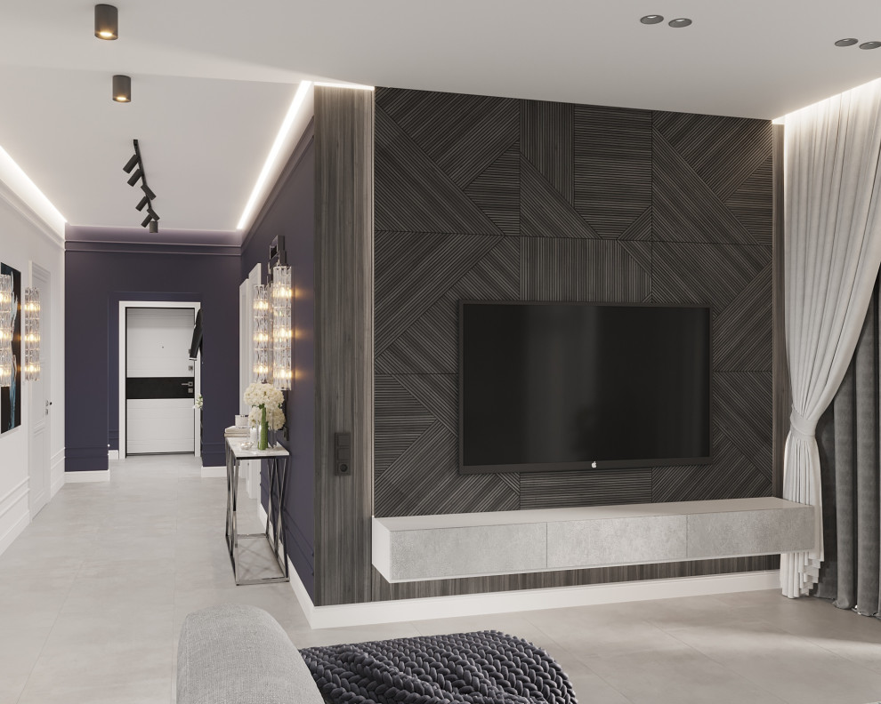 Одноэтажный дом в неоклассике