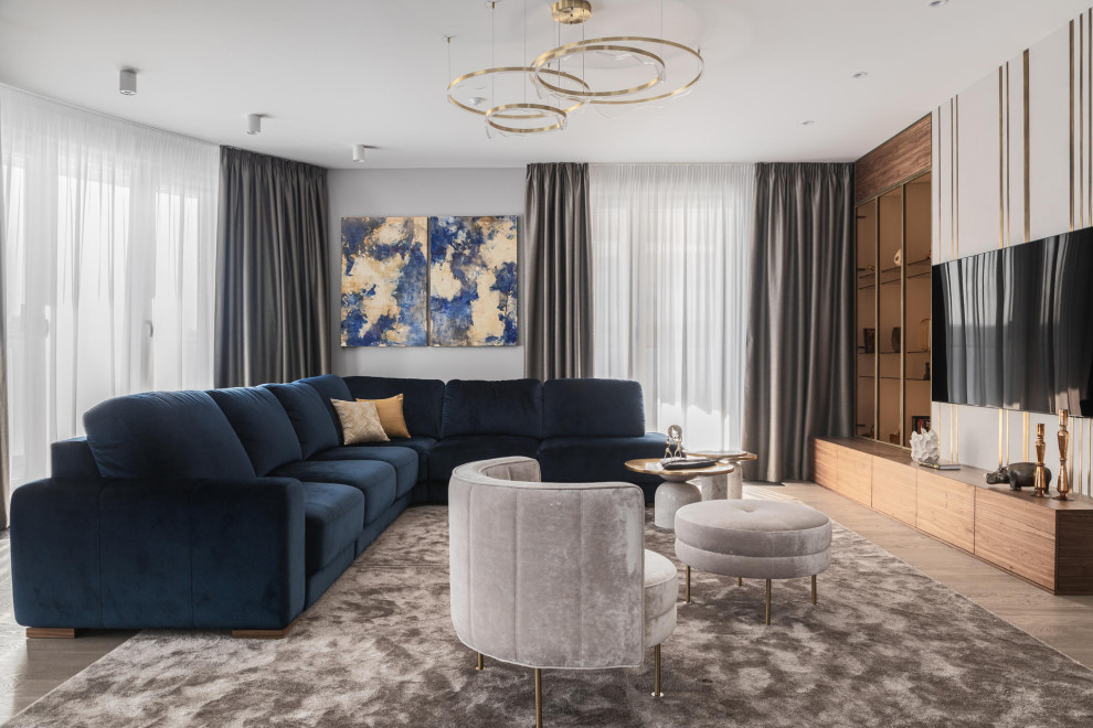 Ремонт в современном стиле в ЖК "Привилегия" — 198 м2