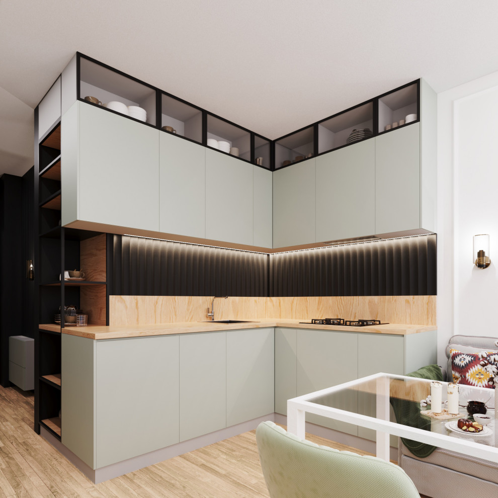 Интерьер 45 кв.м. стиль минимализм.