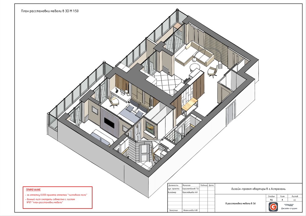 Квартира в ЖК Прогресс 98кв.м. в современном стиле