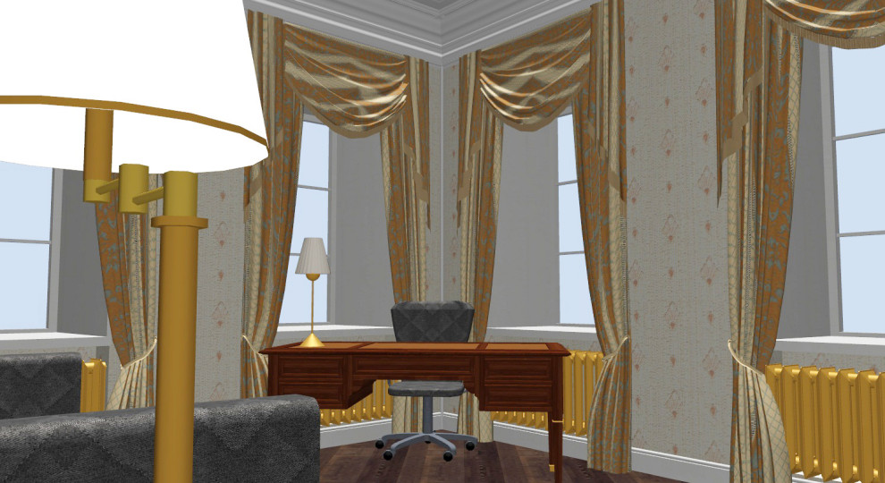 Английский колониальный. Дизайн-проект квартиры в историческом доме 1890 года на