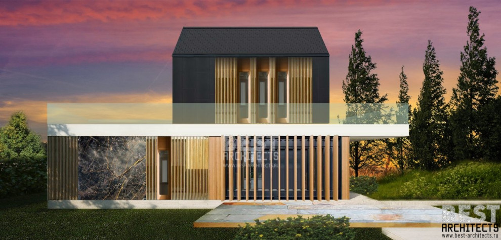 Обложка проекта: ПРОЕКТ | ДОМ С ТЕРРАСОЙ | CONCEPT 006 | HOUSE WITH TERRACE