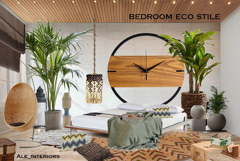 Спальня в экостиле