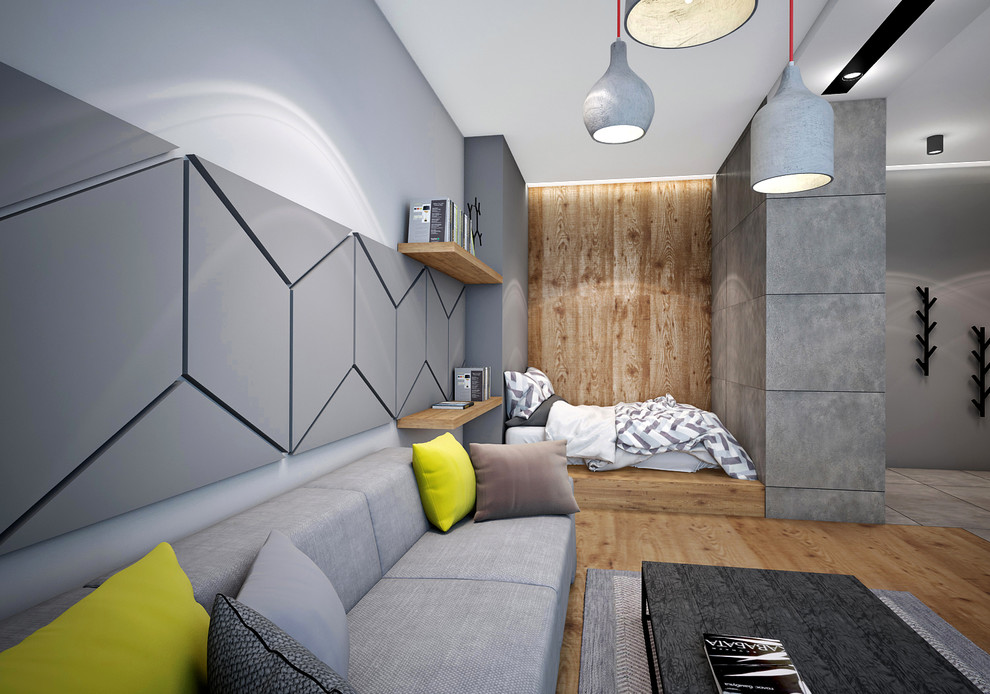 Интерьер однокомнатной квартиры в современном стиле