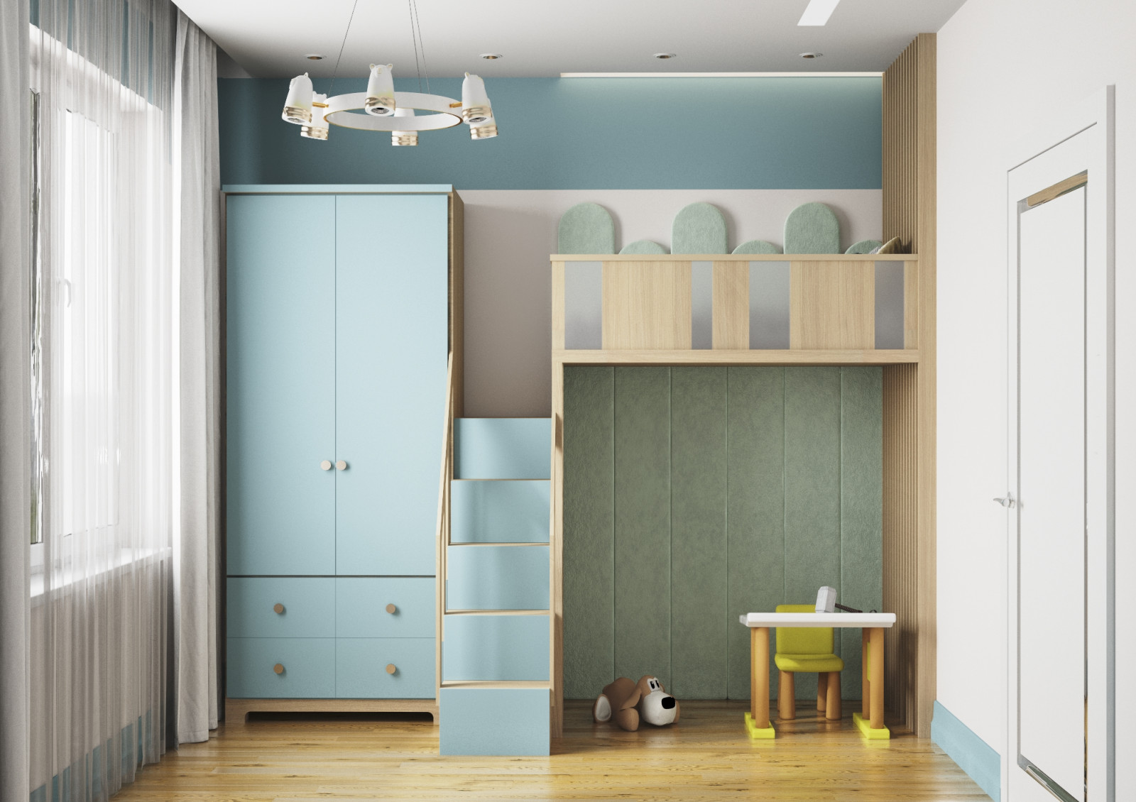 Проект 3-х комнатной квартиры для семьи с 3мя детьми в ЖК Ультра Сити