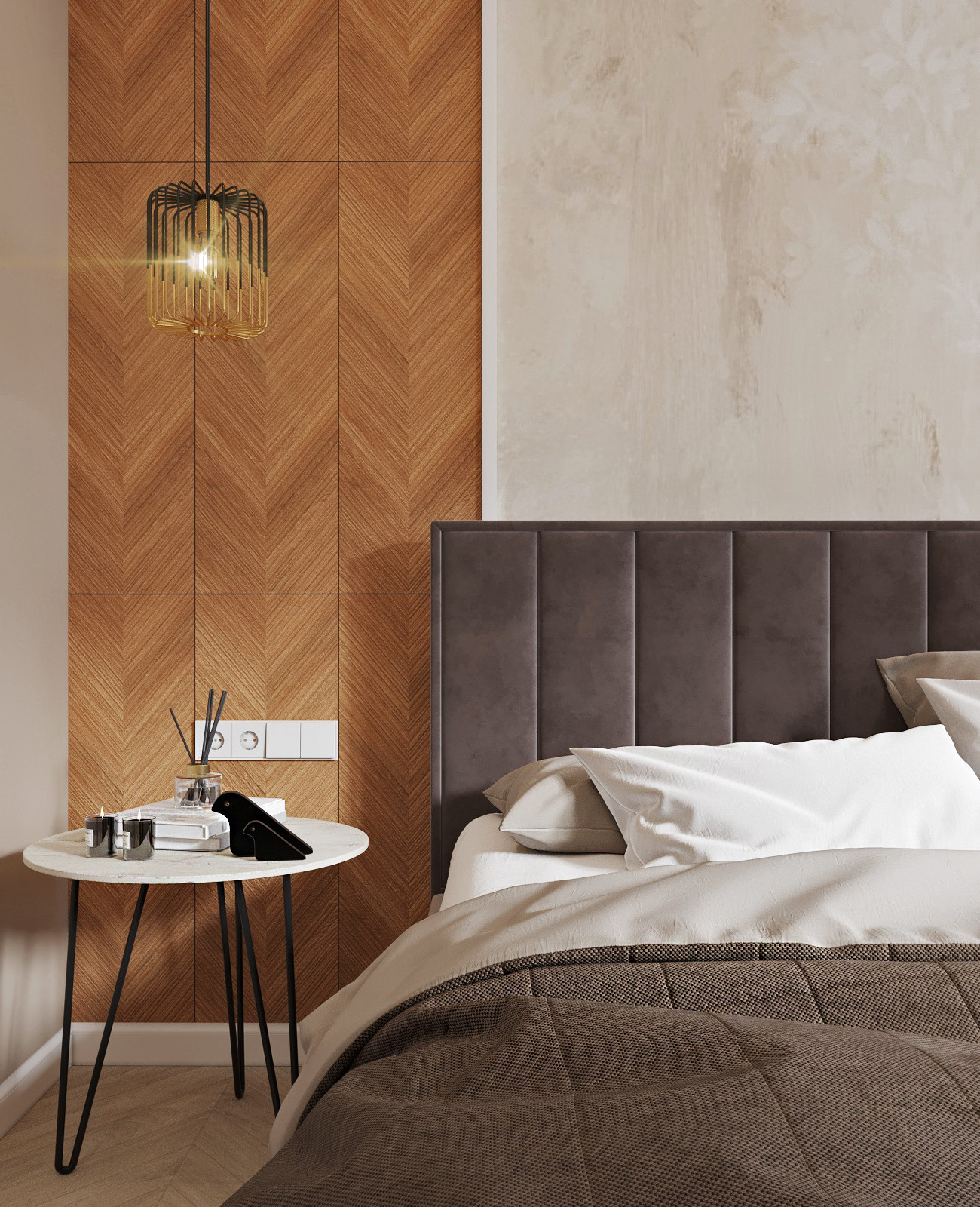 Спальня с гардеробной (2х комнатная квартира)