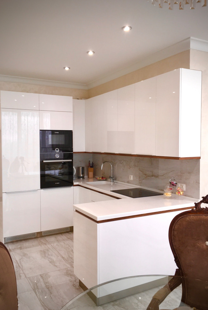 Трехкомнатная квартира в природных тонах, со сложной перепланировкой.