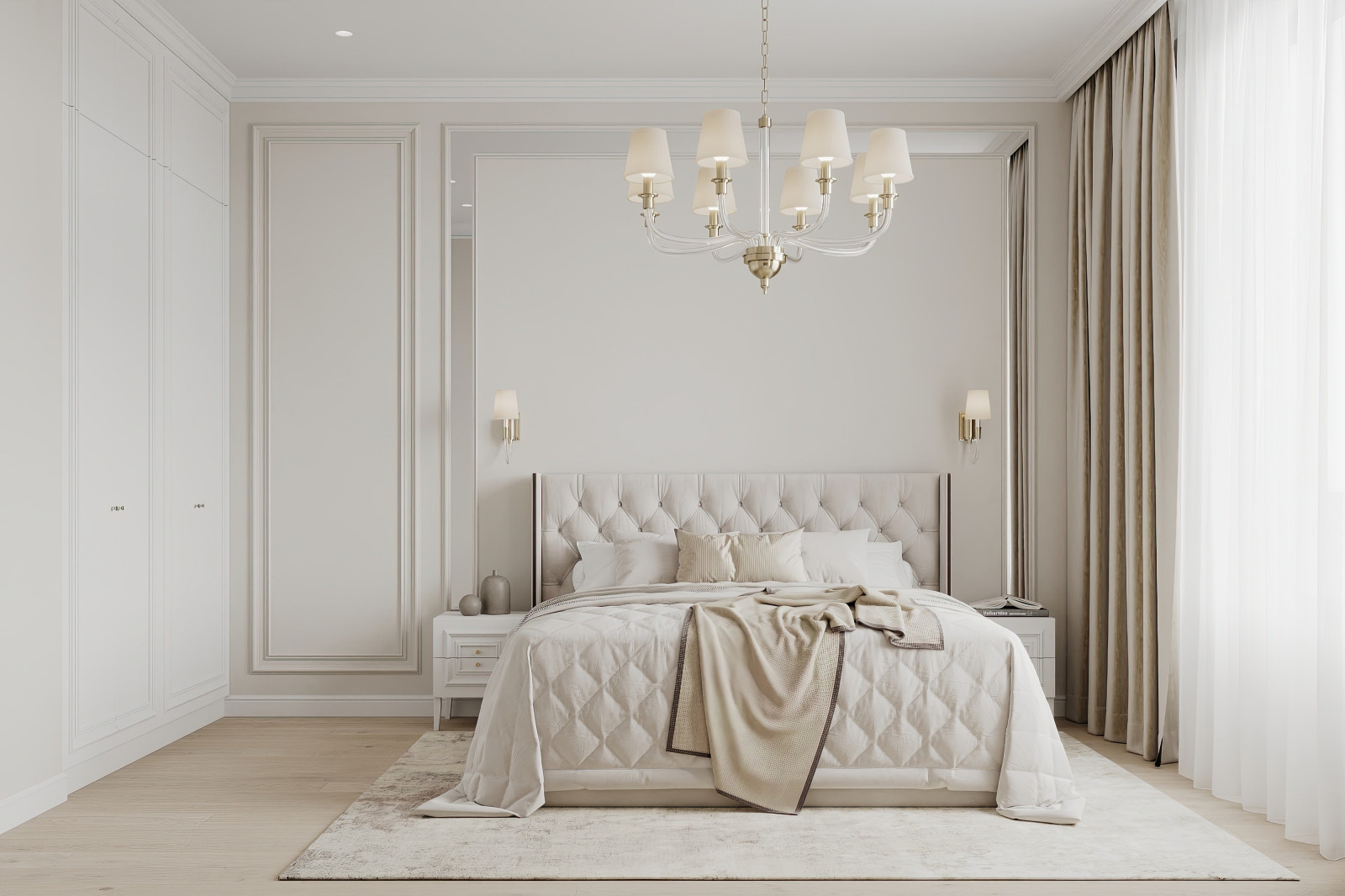 Дизайн и ремонт квартиры в ЖК Сердце Столицы - Поэзия неоклассики