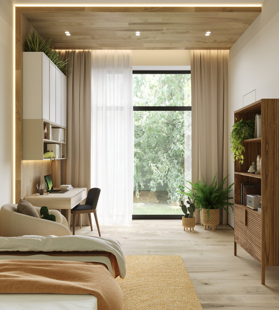 Современный одноэтажный дом площадью в 300 м.кв.