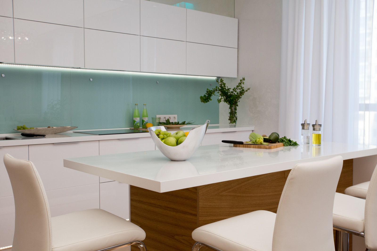 Квартира в бирюзовых оттенках